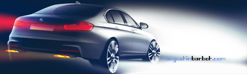 Augustin BARBOT car designer sketch BMW 3series F30